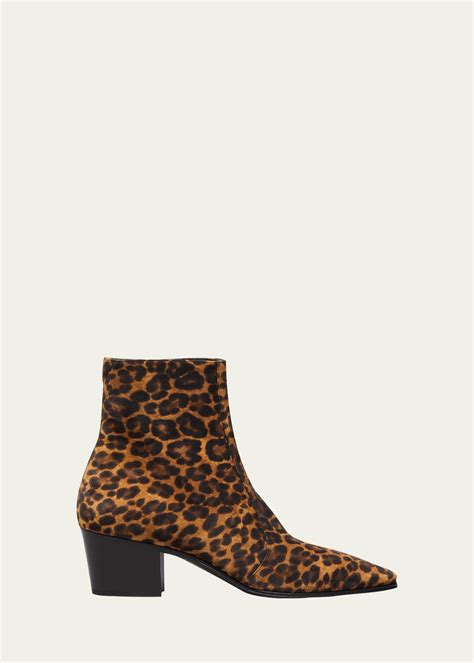 saint laurent leopard boots